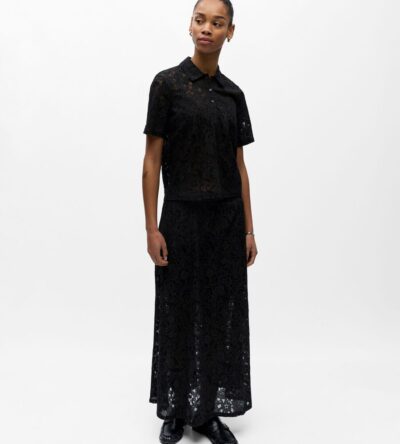 Bianca lace polo top Bianca lace polo top