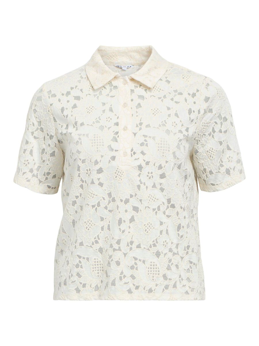 Bianca lace polo top Bianca lace polo top