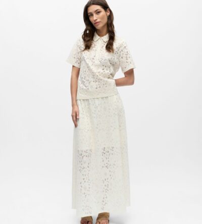 Bianca lace polo top Bianca lace polo top