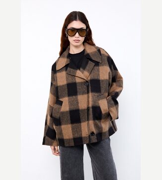 Hazel jacket brown checks