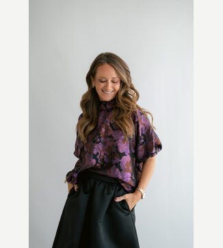 Mabel blouse fuchsia party