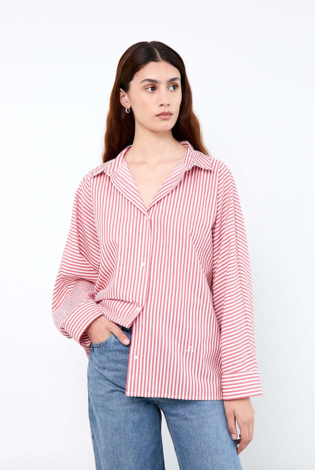 Miley red striped blouse Miley red striped blouse
