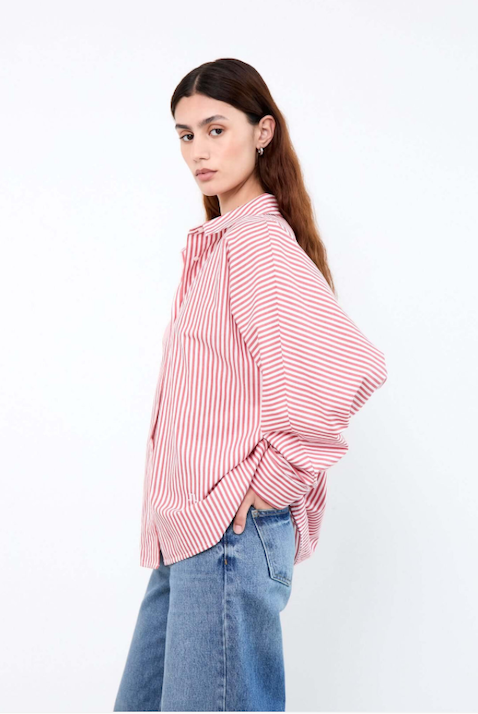 Miley red striped blouse Miley red striped blouse