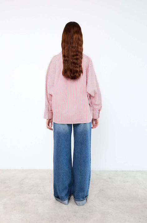 Miley red striped blouse Miley red striped blouse