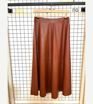 Natalia leather skirt