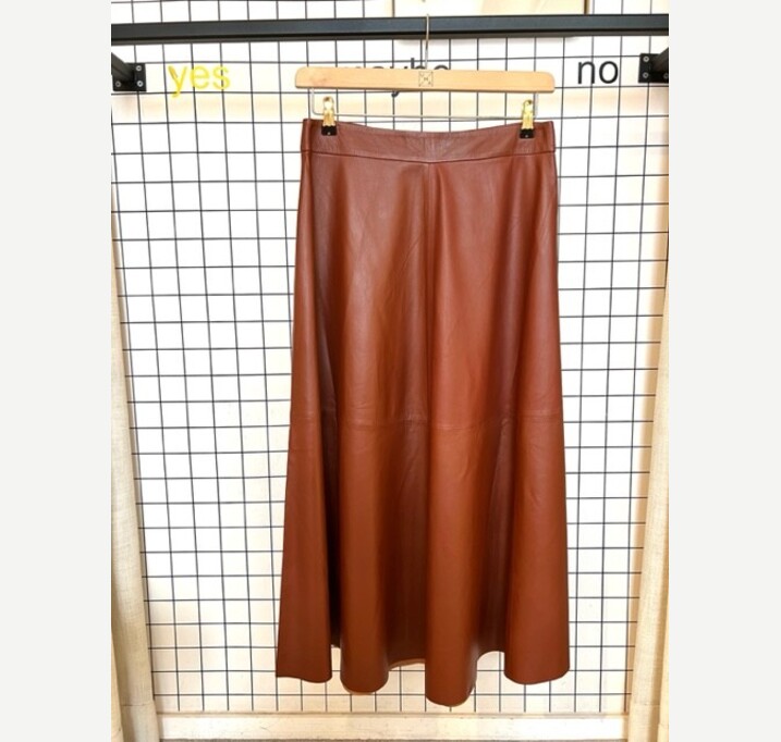 Natalia leather skirt