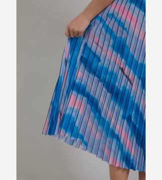 Faded stripe skirt Blue