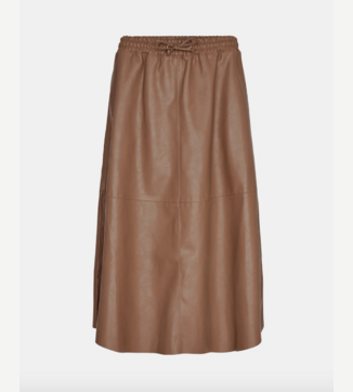 faux leather skirt