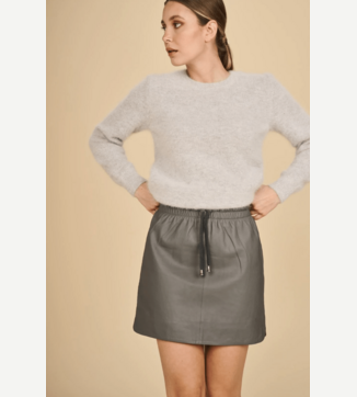 Grace leather skirt