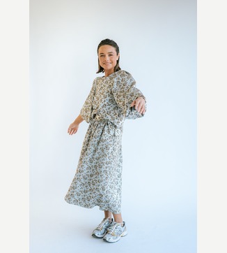 Julia skirt ice blue flower