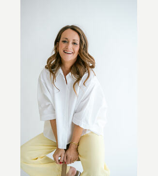 Mette blouse white checks