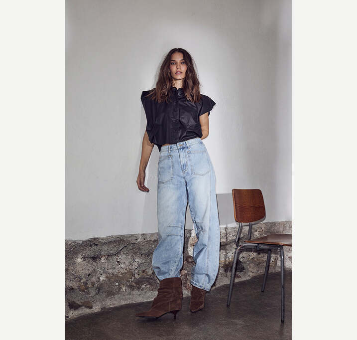 Dinnie coated blouse Dinnie coated blouse