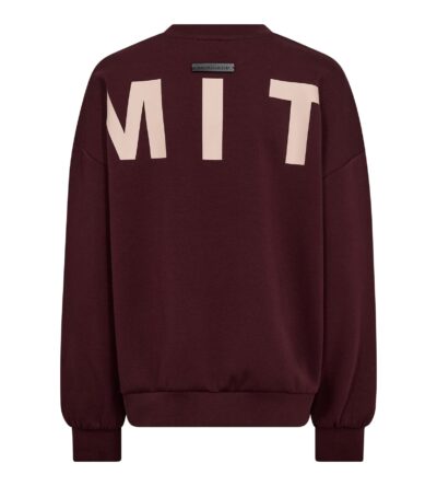 Maxi split logo sweater